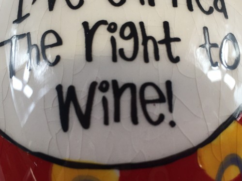 Novelty Wine GlassGoblet Red Black 7.25Tall “I’m Old..I’ve Earned The Right Wine - Picture 6 of 7