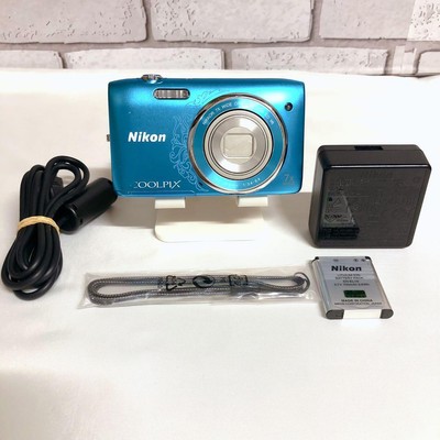 Appareil photo numérique Nikon Coolpix S3500 bleu du Japon