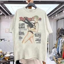 Lady Gaga T-shirt Graphic Cotton For men Women Shirt Reprint S-5XL