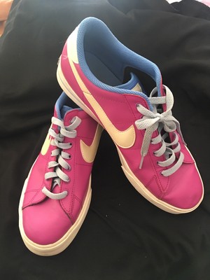 367108 110 NIKE GIRLS SWEET CLASSIC White//Pink-Orange ATHLETIC GS