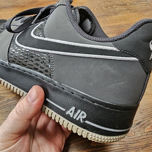 Mens Nike Air Force 1 Scales Pack Shoes Size 12 488298-044 Grey Croc Sneakers - 第 18/24 張圖片
