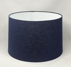 Lampshade Tapered Navy Blue Textured 100%  Linen Empire Light Shade 