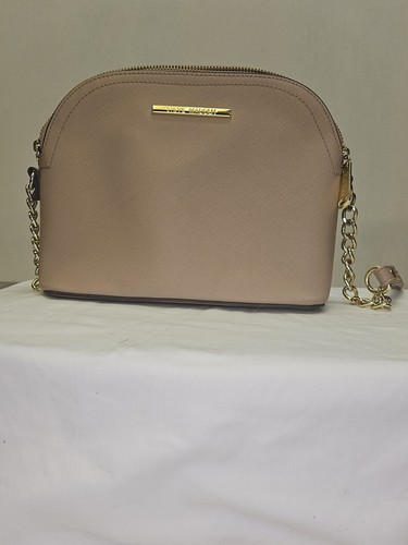 STEVE MADDEN Women’s BMAGGIE DOME CROSSBODY Handbag Purse  Beige