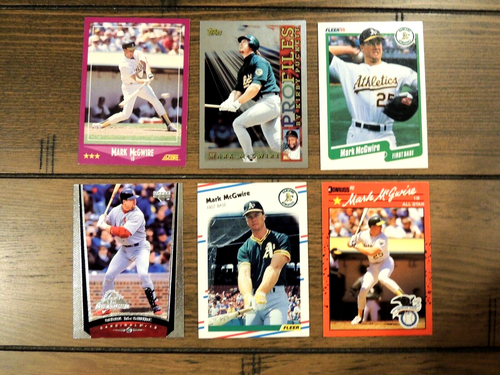 LOTE DE INSERTOS DE TARJETAS MARK McGWIRE (20), REGIONALES, ERROR DONRUSS, MONEDA TOPPS - Imagen 2 de 2
