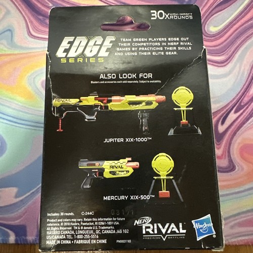 Hasbro Nerf Rival Edge Series 30x High impact Rounds New In Box 30 Count - Picture 3 of 5