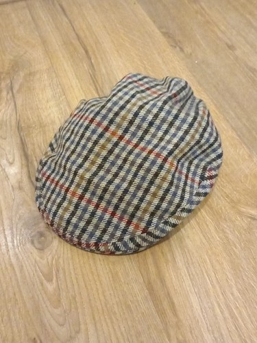 Vintage Canda C&A Peaky Blinders style flat cap Tweed wool hat M Medium 58 Baker
