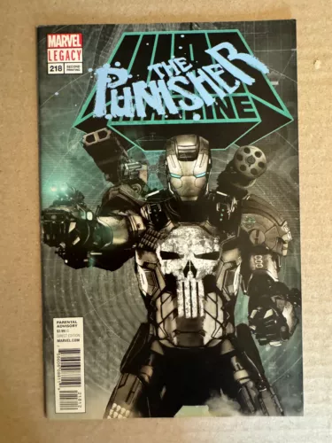 PUNISHER #218 | RARE 2nd Print Variant | 1st War Machine Punisher | 2018 | NM