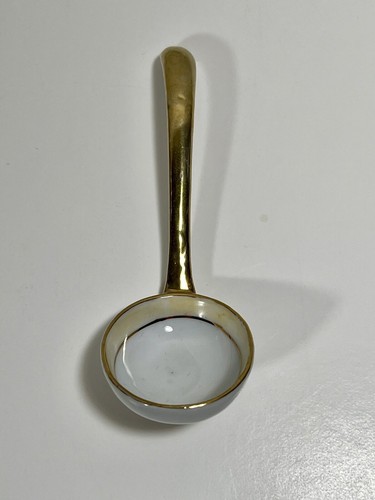 Antique Morimura Bros. Porcelain Spoon Small Ladle Nippon Hand Painted Gold 4.5” - Picture 1 of 6