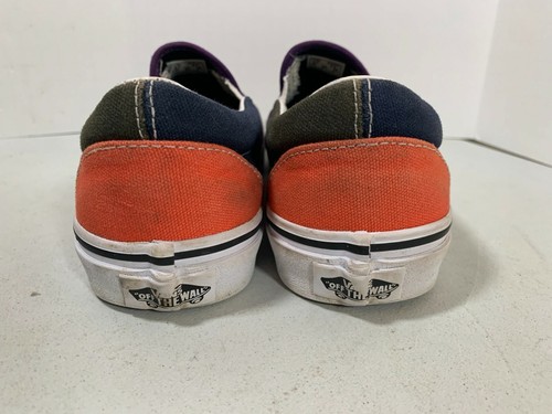 VANS CLASSIC SLIP-ON WOMEN'S SHOES Size 6 PURPLE ORANGE BLACK BLUE # 508182  - Picture 5 of 9