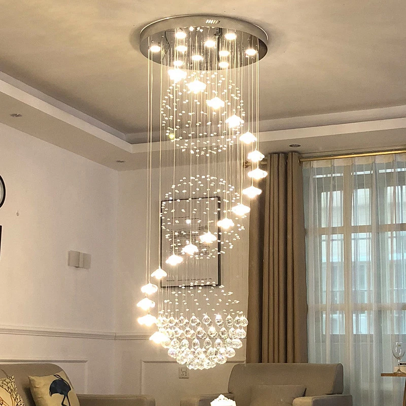 Modern LED Crystal Chandelier Ceiling Lamps Hanging Lamp