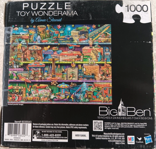 Big Ben Jigsaw Puzzle Toy Wonderama 1000 Pieces 20.1” X 26.1” - Picture 3 of 3
