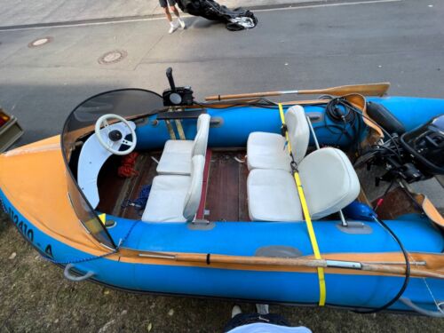 VB: Schlauchboot (fester Rumpf) incl. Motor und Trailer, Marke ZEPHIR, BJ 1977 - Bild 2 von 9