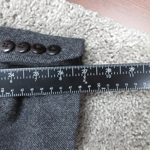 Brooks Brothers Jacket Mens XXL 2XL Gray Wool Overcoat Moon England Wool Fabric - Picture 11 of 12
