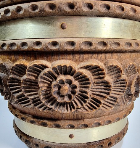Vintage 1960's West German EMSA Timber Look Planter - Picture 4 of 4