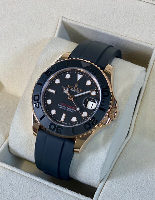 GOK　bazu Rolex Yacht-Master 37 Automatic Black Dial 18kt Everose Gold