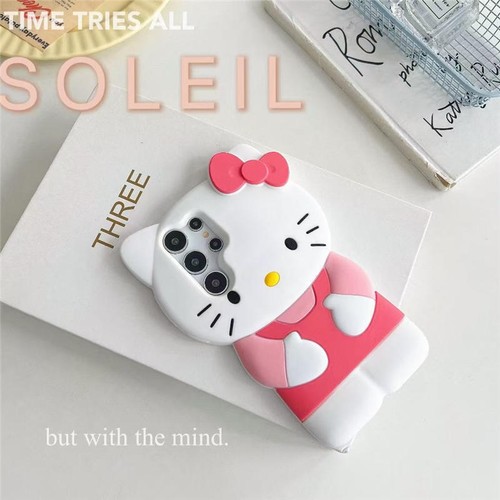 Cute Cat Monster Cartoon Soft Case Cover For Samsung Galaxy S25 S24 S23 S22 S21 - Picture 5 of 24