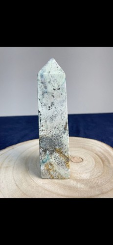 Exklusiver Sodalith-Obelisk - Handgefertigtes Kunstwerk, 742g, 170x45x45mm aus - Bild 3 von 5