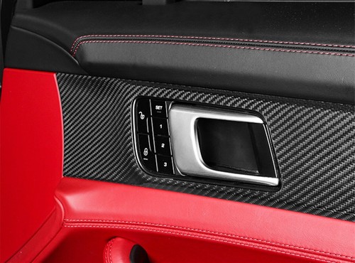 Carbon Fiber Dashboard Console Door Handle Trim For 2017-21 Porsche Panamera - Picture 2 of 10