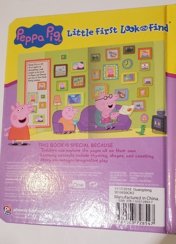 PEPPA PIG Lot Of 4 Look And Find Books Little First Child Toddler Learning  - Imagen 9 de 13