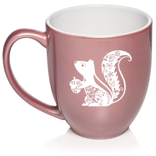 16 Unzen Bistro Keramik Kaffeebecher Tasse Fancy Eichhörnchen - Bild 9 von 12