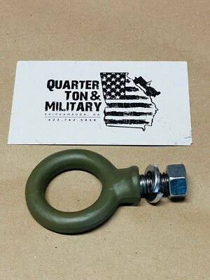 Safety Strap Eye Bolt with Hardware New US MADE fit Willys MB GPW jeep