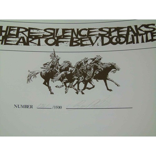Bev Doolittle LE #1761/3000 WHERE SILENCE SPEAKS 17 Art Work Signed Numbered Box - Picture 4 of 9