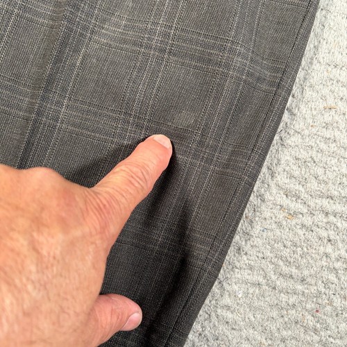 Traje Armani Collezioni Hombre Talla 46R Lana a Cuadros Dos Botones Sencillo DEFECTOS* - Imagen 19 de 23