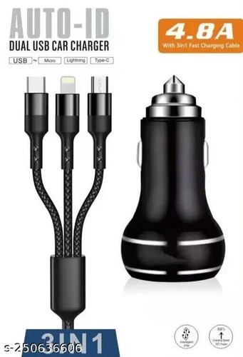 Cargador de coche móvil micro USB almacén para carphone - negro - Imagen 8 de 13