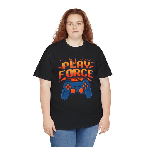 Gamer Play Force Unisex Cotton Tee Video Game Controller Fun Shirt Gamer Gift - Picture 3 of 8