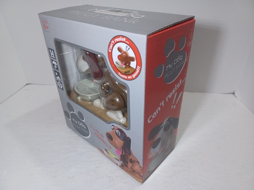 My Dog Puppy Hungry Eating Coin Money Saving Box Munching Piggy Bank New Sealed - Picture 4 of 7
