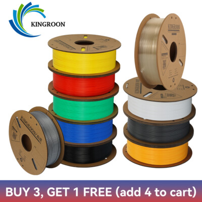 [4 Kaufen, 3 Bezahlen] 3D Drucker PLA PETG 1.75mm Printer Filament Spool Schwarz