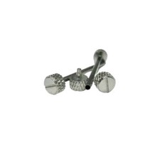 Stainless Steel 28mm Watch Band Strap Push-In Connect Pins Small 4mm Head Pair 