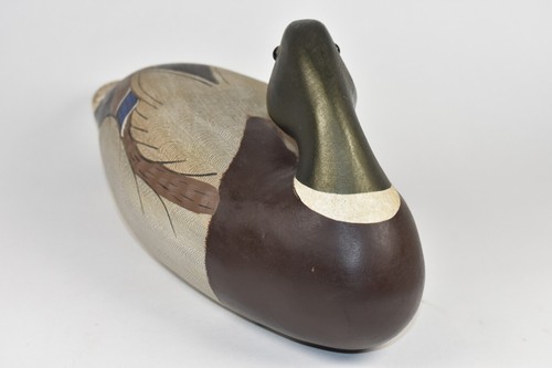 1984 Anne Madsen Mallard Drake anatra dormiente esca Wildfowler esche Babylon NY - Foto 5 di 20