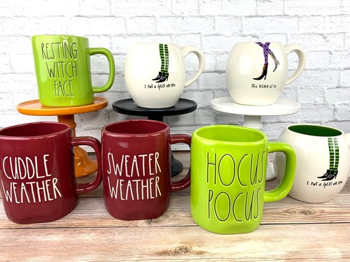 Rae Dunn TAZAS HALLOWEEN OTOÑO ACCIÓN DE GRACIAS "Tú eliges" Hocus Pocus Bruja Boo  - Imagen 2 de 176