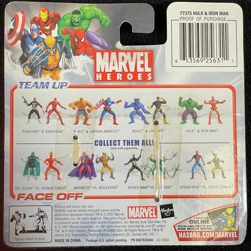 NEW RARE 2007 3" Marvel Heroes Face Off/Team Action Figure Collection MOC/MIP - Picture 17 of 24