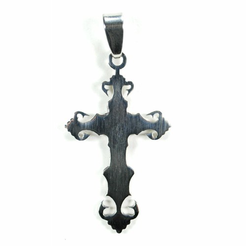 EDELSTAHL KREUZ ANHÄNGER Charm Schmuck NEU Metall Halskette Mode Christ - Bild 3 von 3