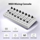 MIDI Controlle MIDI Mixing Console with 43 Buttons 8 Knobs 8 Push Buttons H3Q2