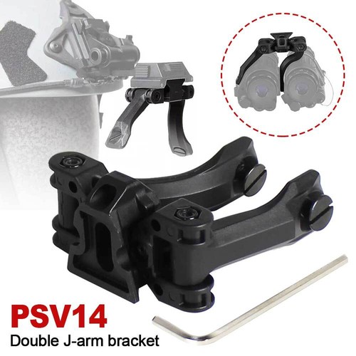 CNC Machined Dual Binocular Bridge NVG Mount + AN/PVS-14 J Arm Dovetail Adapter - Picture 3 of 25