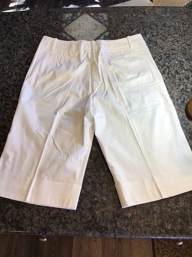 Nina Leonard Lennie Women’s SIZE 12 wide leg Cropped Capri Pants SHORTS CUFFED - Picture 16 of 24