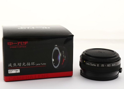 Zhongyi Lens Turbo II Focal Reducer Adapter Canon FD to Sony E NEX 5T A6000 6300 - Picture 4 of 5