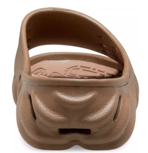 CROCS UNISEX ECHO SLIDES 208170-2G9 TUMBLEWEED Sz Men's 8 / W 10 🏞️ - Picture 4 of 6