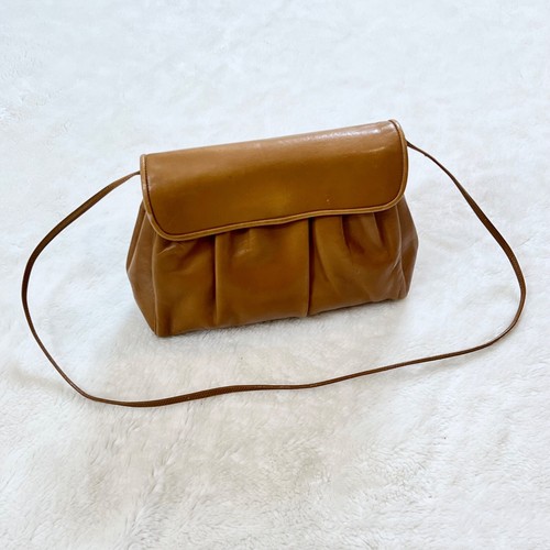 MORRIS MOSKOWITZ Purse Shoulder Bag Clutch Tan Leather Vintage - Picture 4 of 8