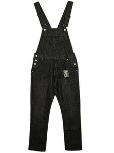 black dungaree jeans