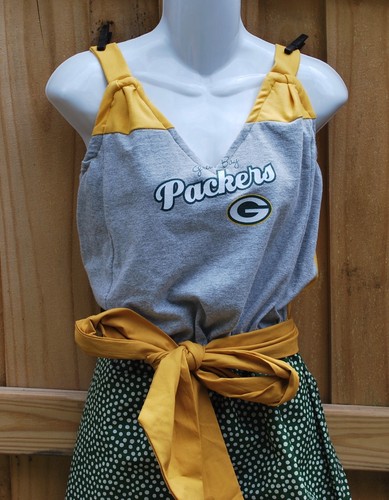 With Back Day Game Bay M Jumper Romper Sash Green Jumpsuit Packers Split ztCftwq