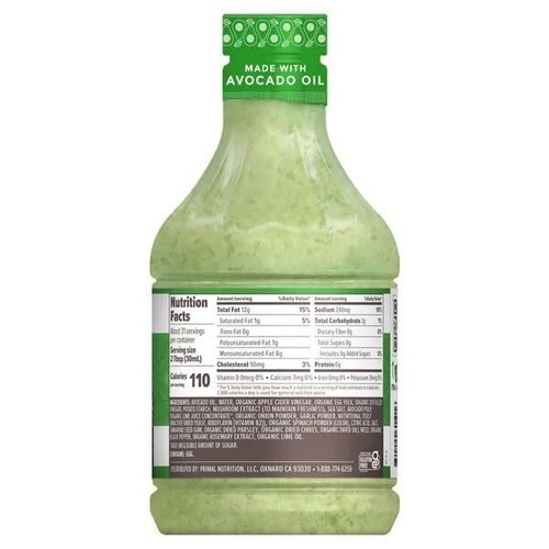 Primal Kitchen Avocado Lime Dressing, 31 Ounce - Picture 2 of 5