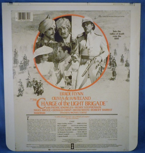 RCA CED VIDEODISC! - THE CHARGE OF THE LIGHT BRIGADE - Errol Flynn - Imagen 2 de 2