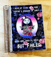 Sally Night B4 Xmas Purple Cover Set 4 use with Erin Condren A5 Coil Planner