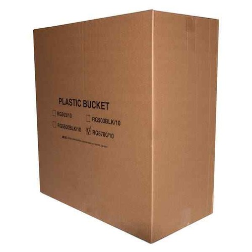 5 Gallon Plastic Bucket Heavy Duty White Paint Pail Storage Buckets 10-Pack USA - Picture 3 of 4