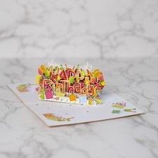 HAPPY BIRTHDAY -pop-up-card- 3D Karte, 13 x 18