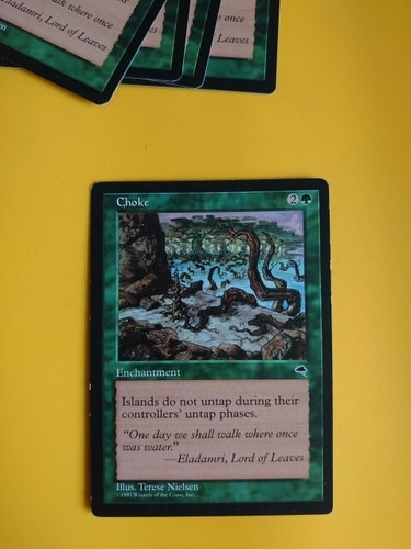 Choke   Enchantment   Tempest. Magic the Gathering Card. Old Vintage - Picture 1 of 5